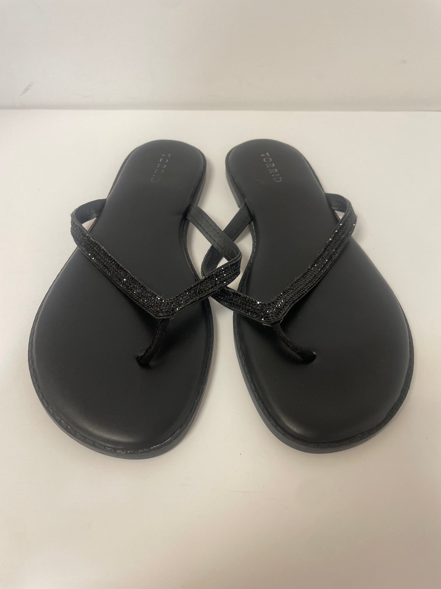 Black Sandals Flip Flops Torrid, Size 11