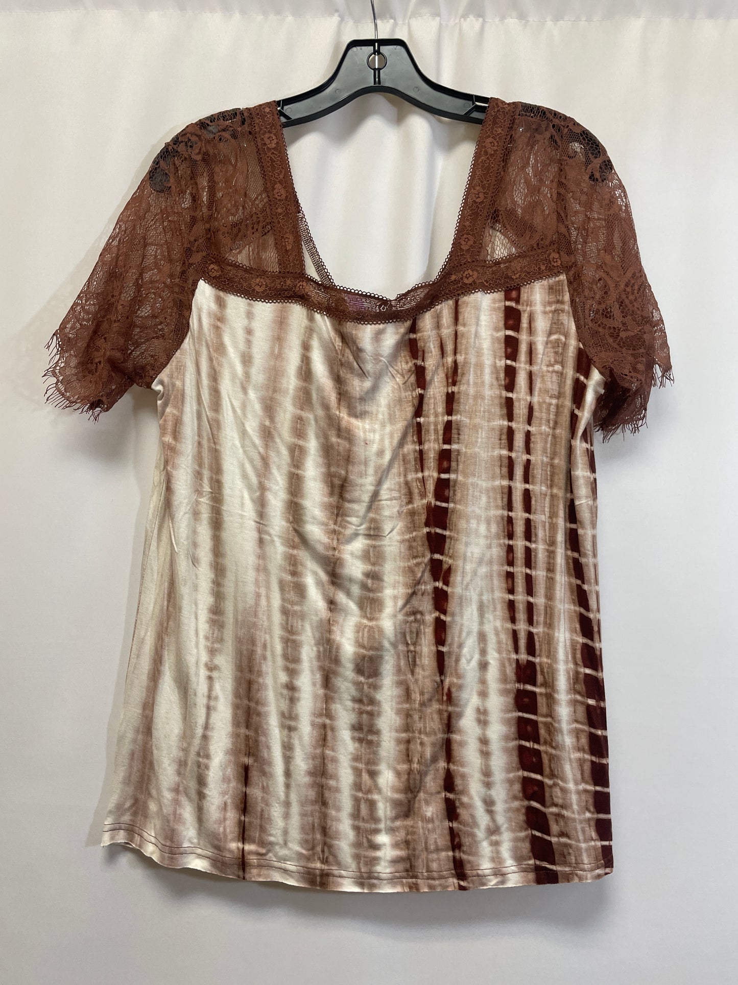 Brown Top Short Sleeve La Miel, Size L