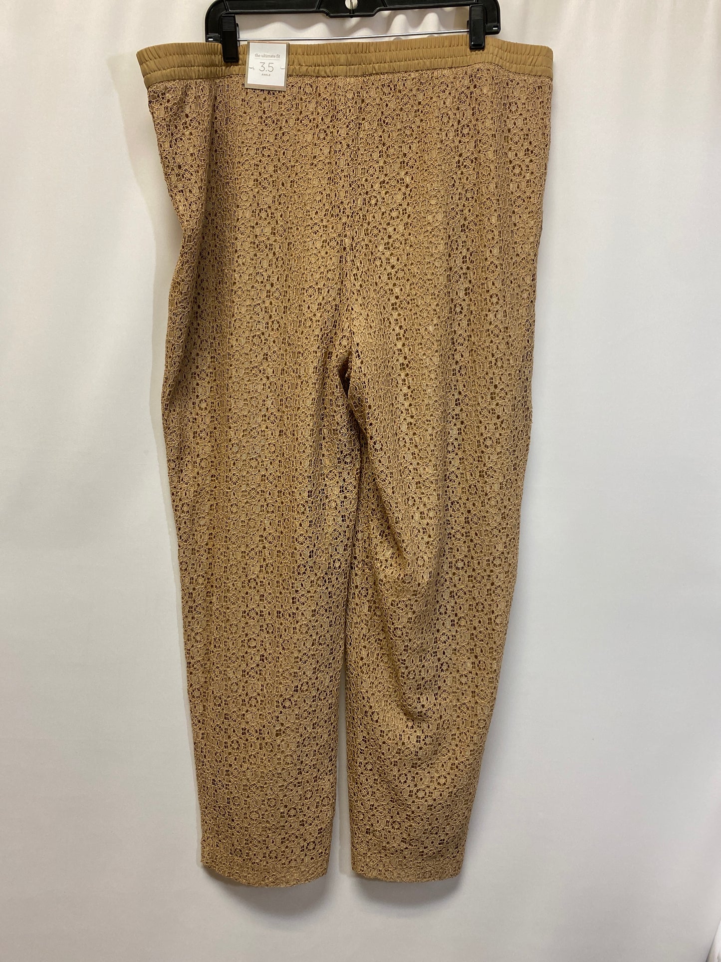 Beige Pants Lounge Chicos, Size 18