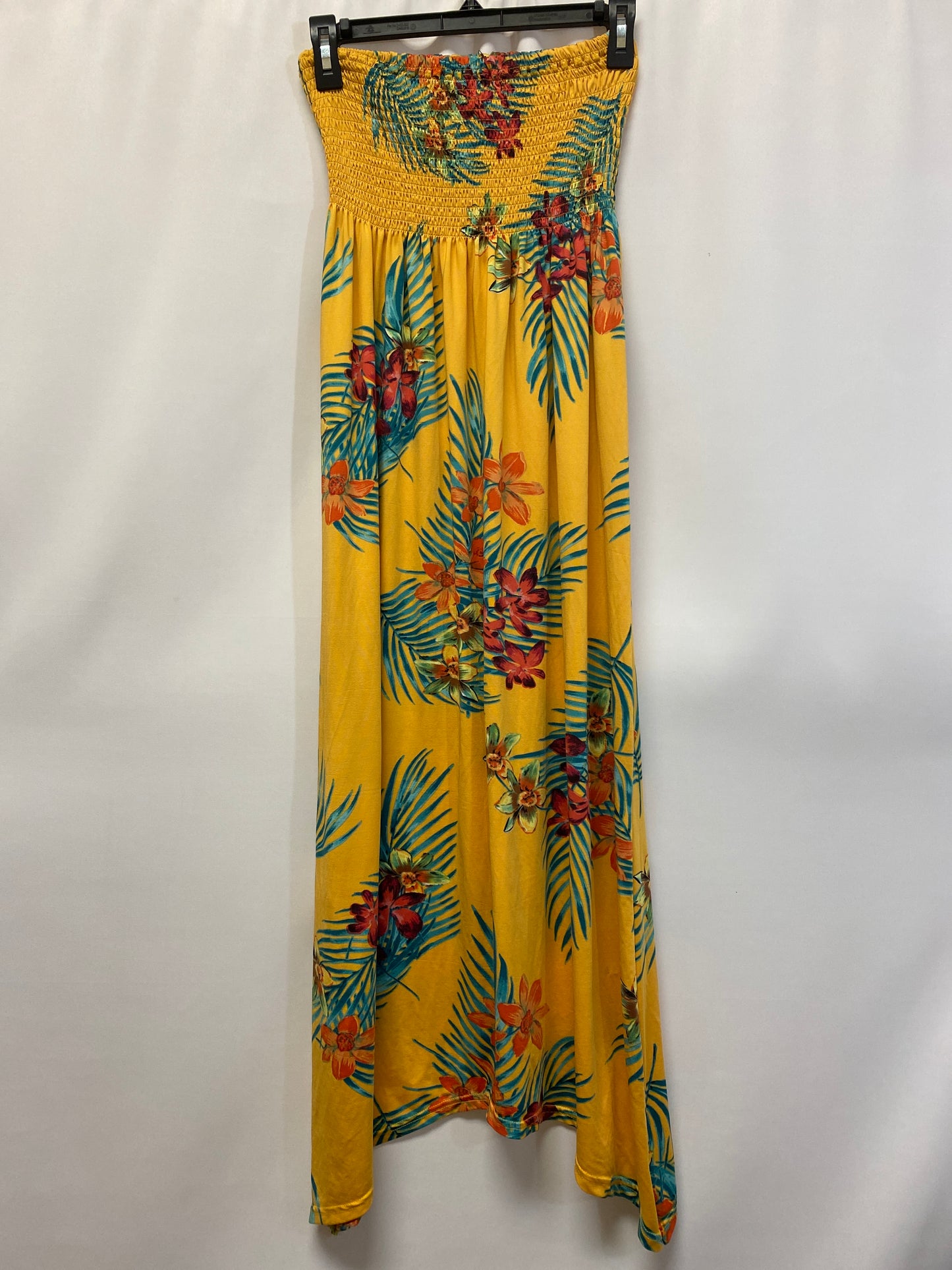 Yellow Dress Casual Midi Love, Size M