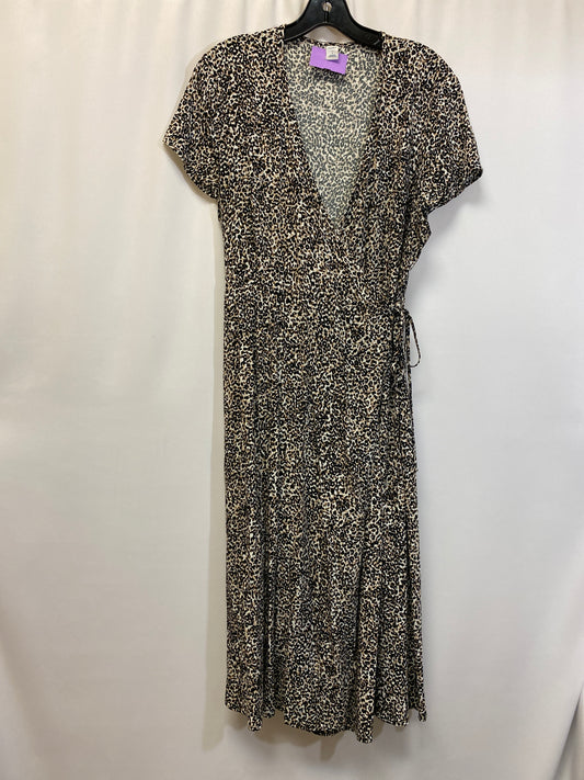 Animal Print Dress Casual Maxi Old Navy, Size L