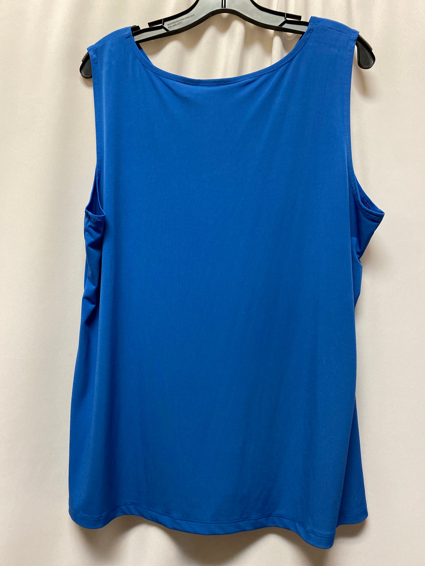 Blue Top Sleeveless Susan Graver, Size 1x