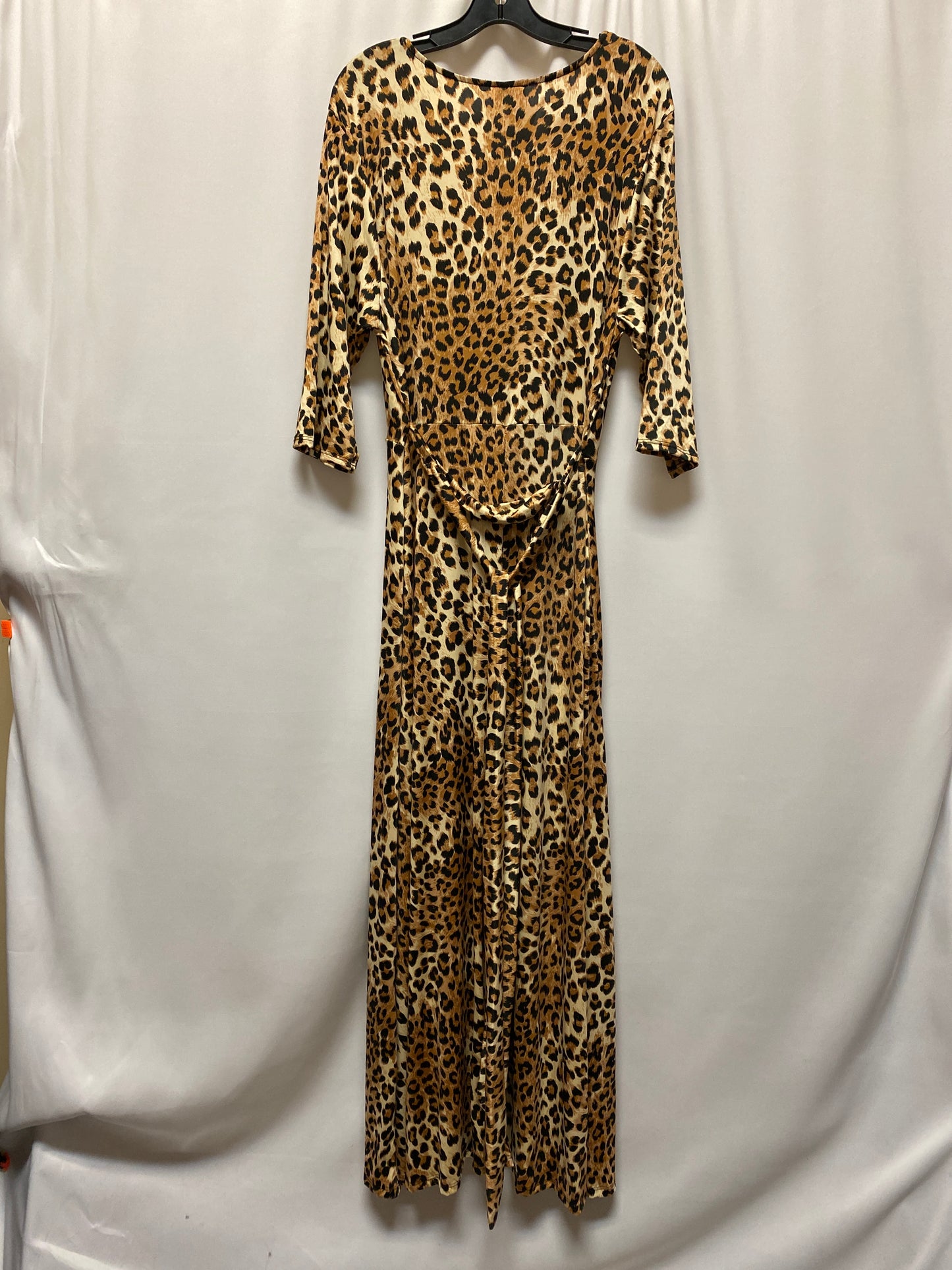 Animal Print Dress Casual Maxi Clothes Mentor, Size 3x