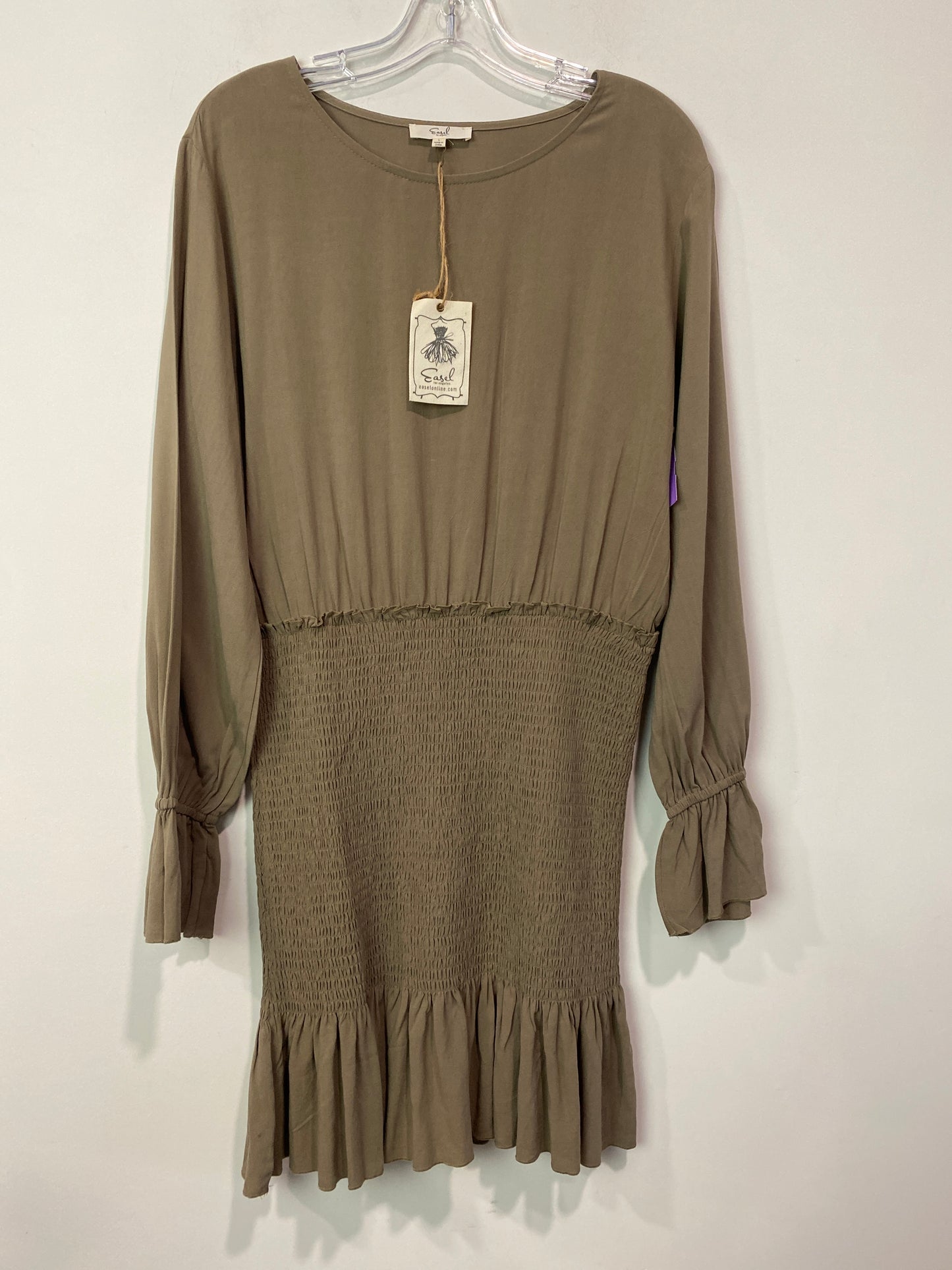 Green Dress Casual Midi Easel, Size L