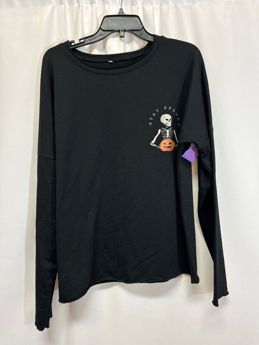 Top Long Sleeve By Clothes Mentor In Black, Size: L