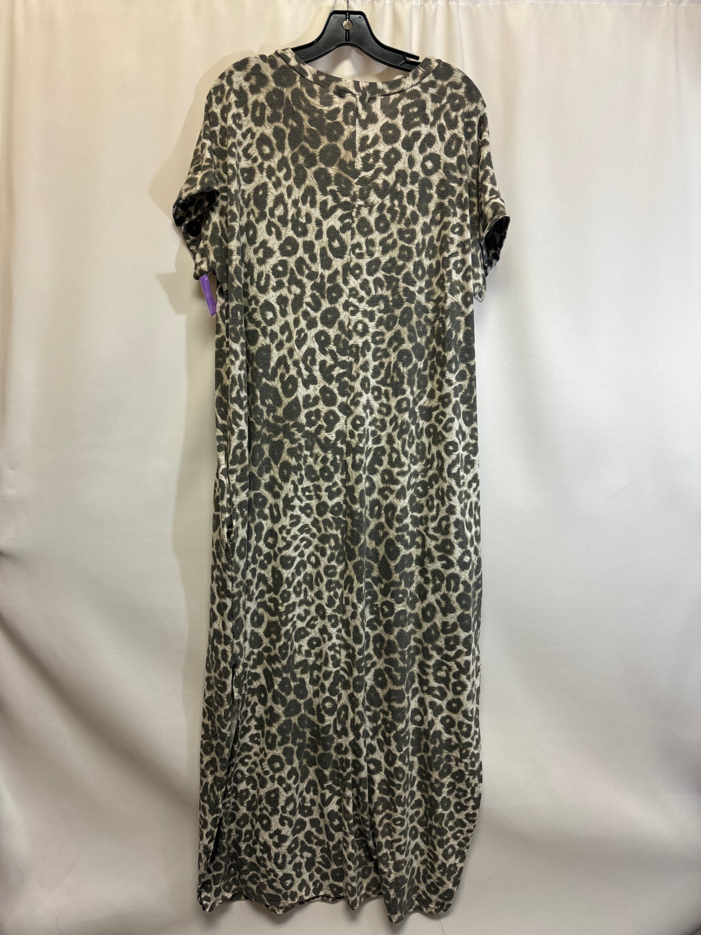 Animal Print Dress Casual Maxi Clothes Mentor, Size Xl