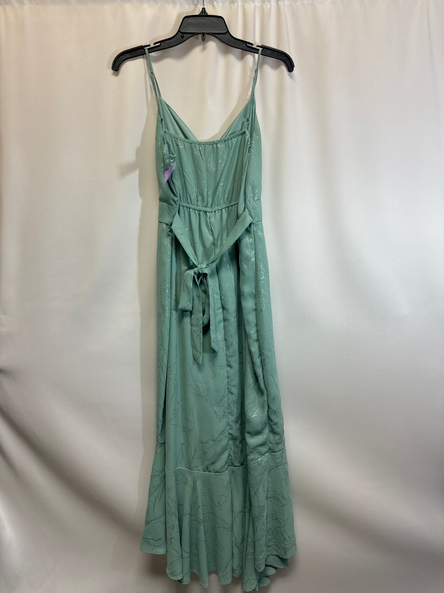 Teal Dress Casual Maxi Clothes Mentor, Size L