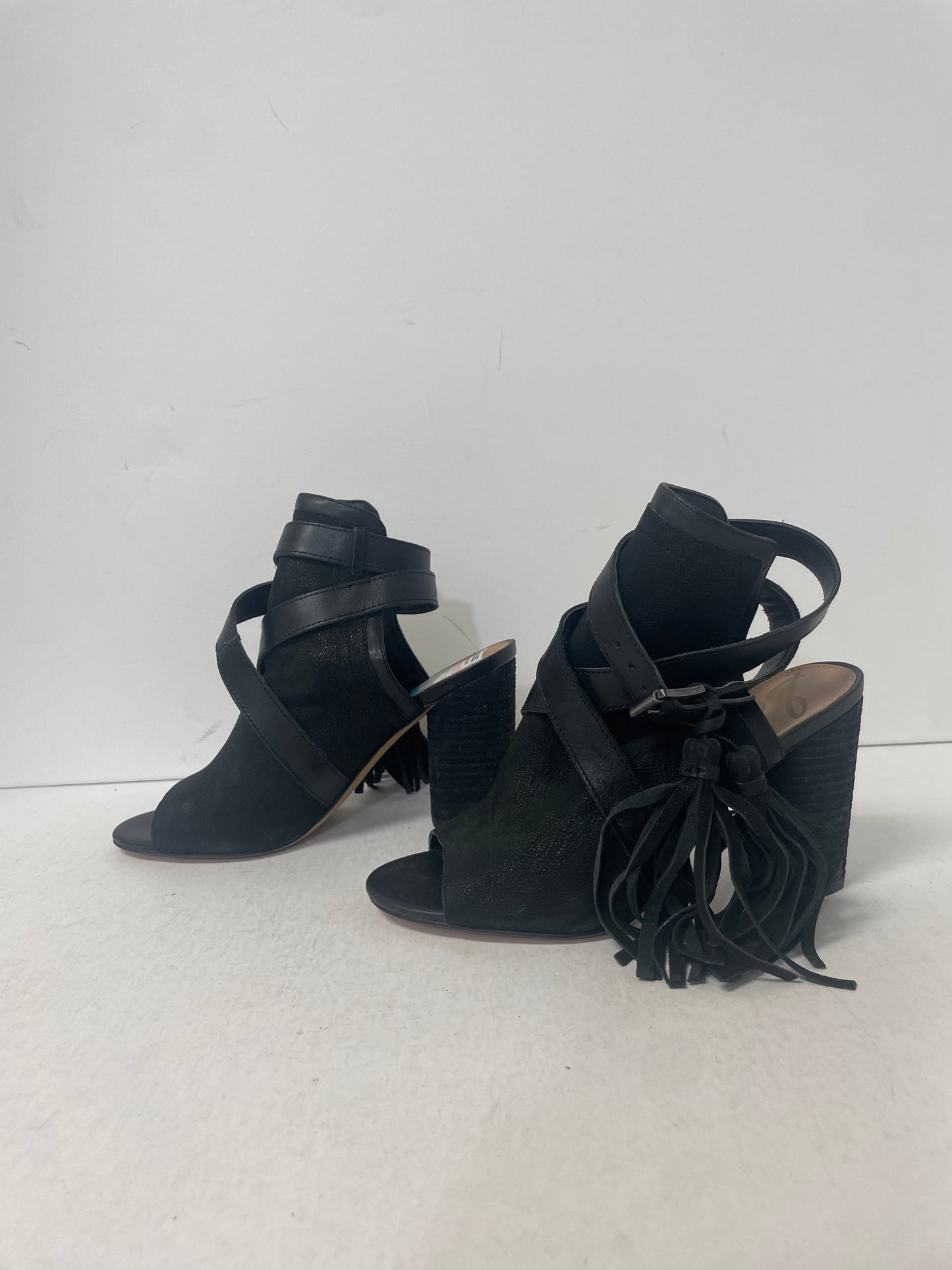 Black Sandals Heels Block Sam Edelman, Size 6