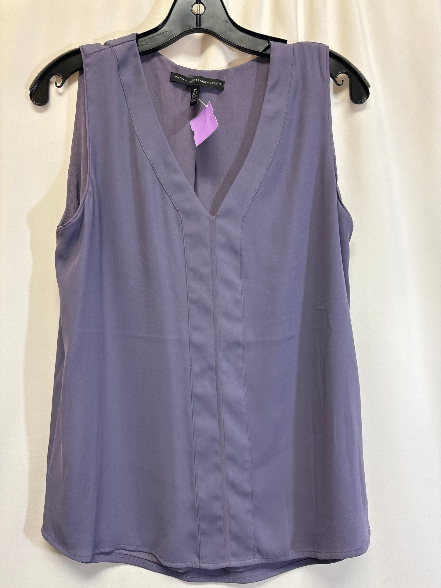 Purple Top Sleeveless White House Black Market, Size M