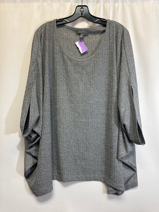 Grey Top 3/4 Sleeve Lisa Rinna, Size 3x