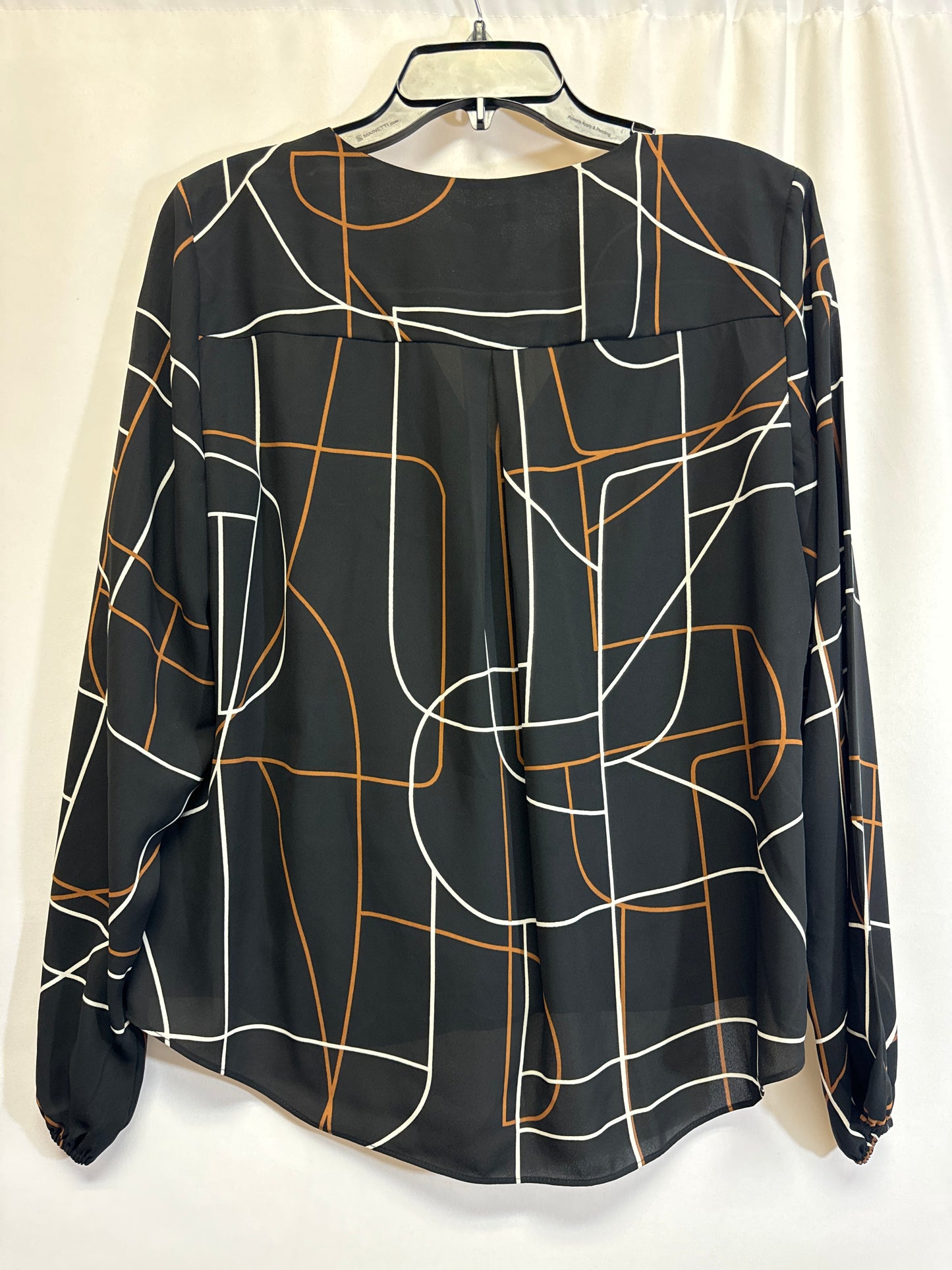 Black Top Long Sleeve Alfani, Size L