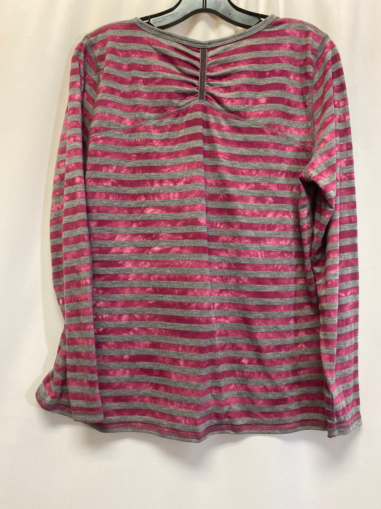 Pink Top Long Sleeve St Johns Bay, Size Petite L