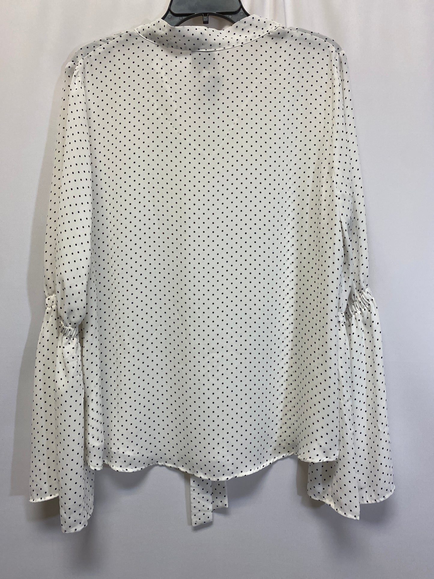 Polkadot Pattern Top Long Sleeve Worthington, Size Xl