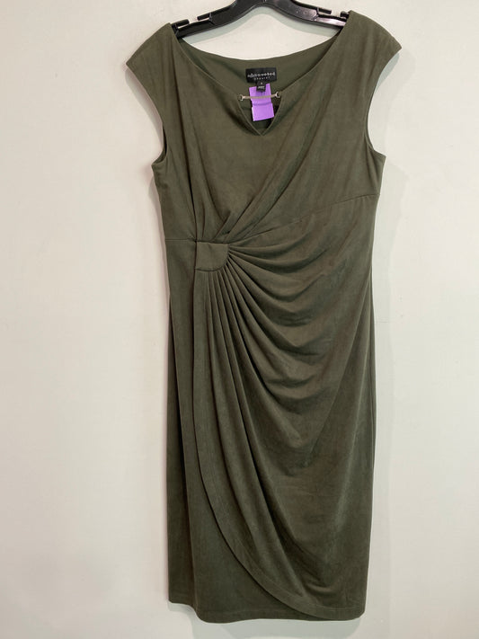 Green Dress Casual Midi Connected Apparel, Size M