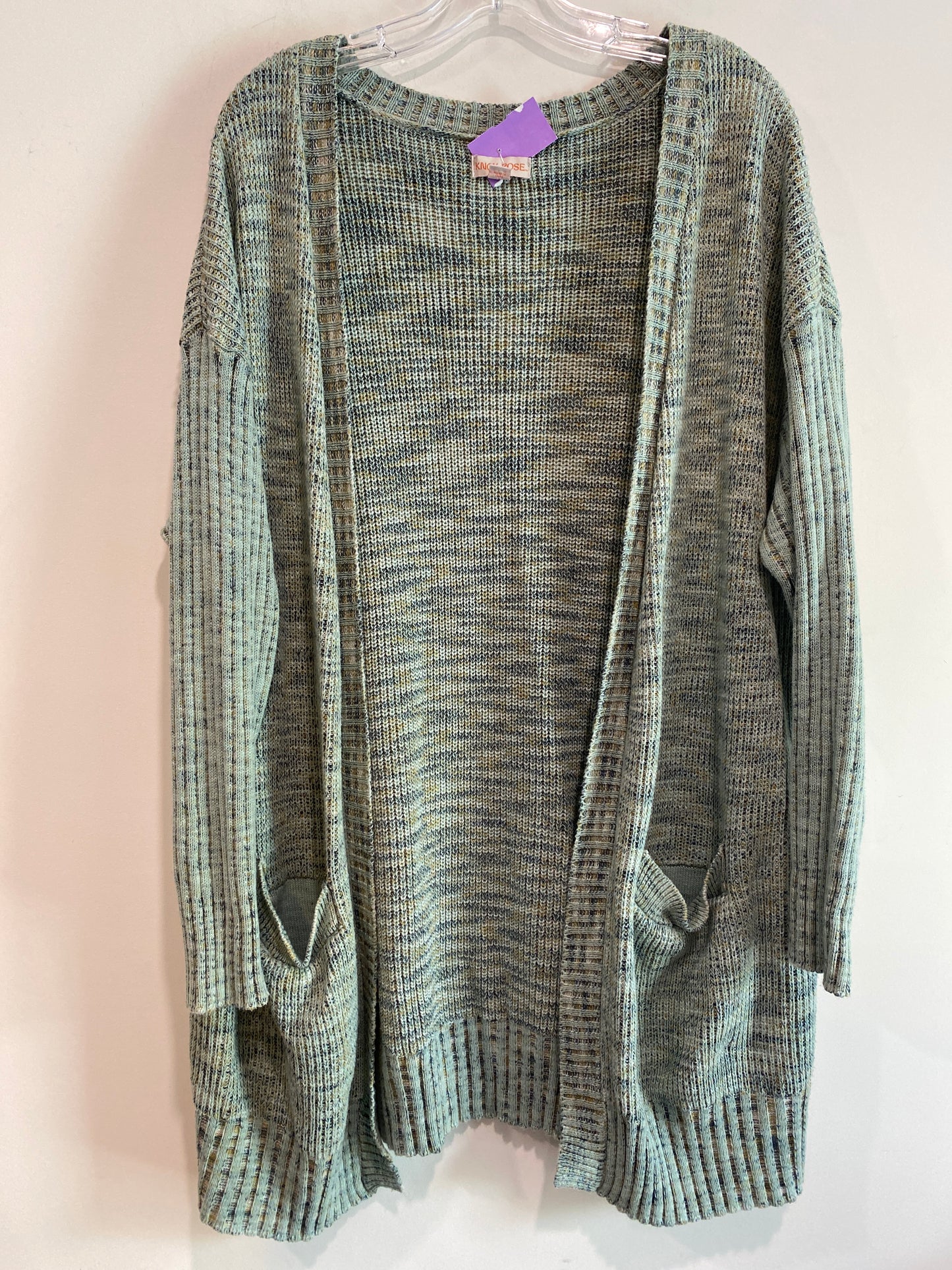 Green Sweater Cardigan Knox Rose, Size L