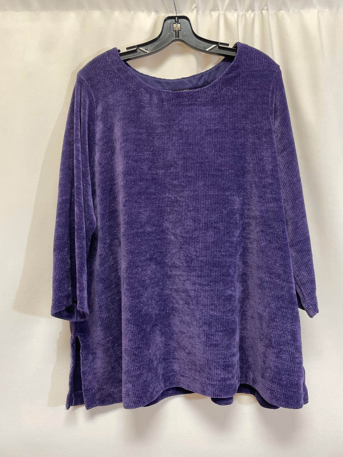 Purple Top 3/4 Sleeve J. Jill, Size Petite   Xl