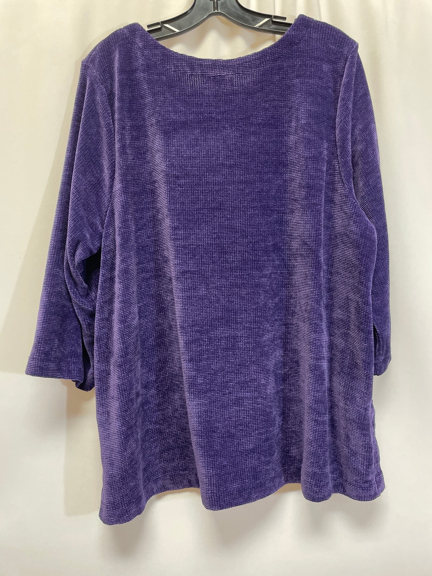 Purple Top 3/4 Sleeve J. Jill, Size Petite   Xl