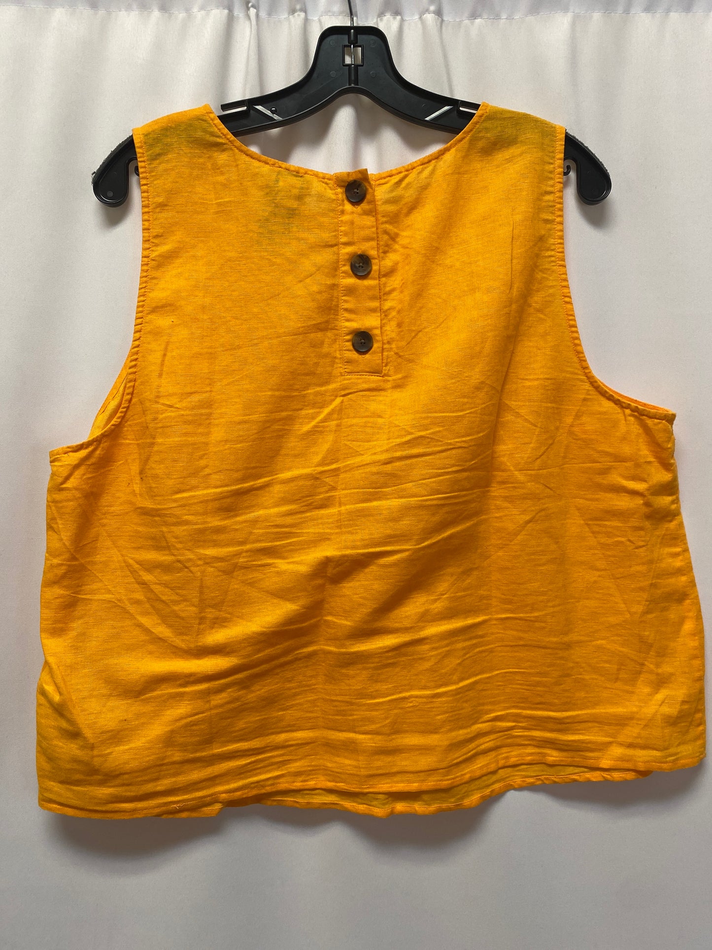 Orange Top Sleeveless J. Crew, Size Xl