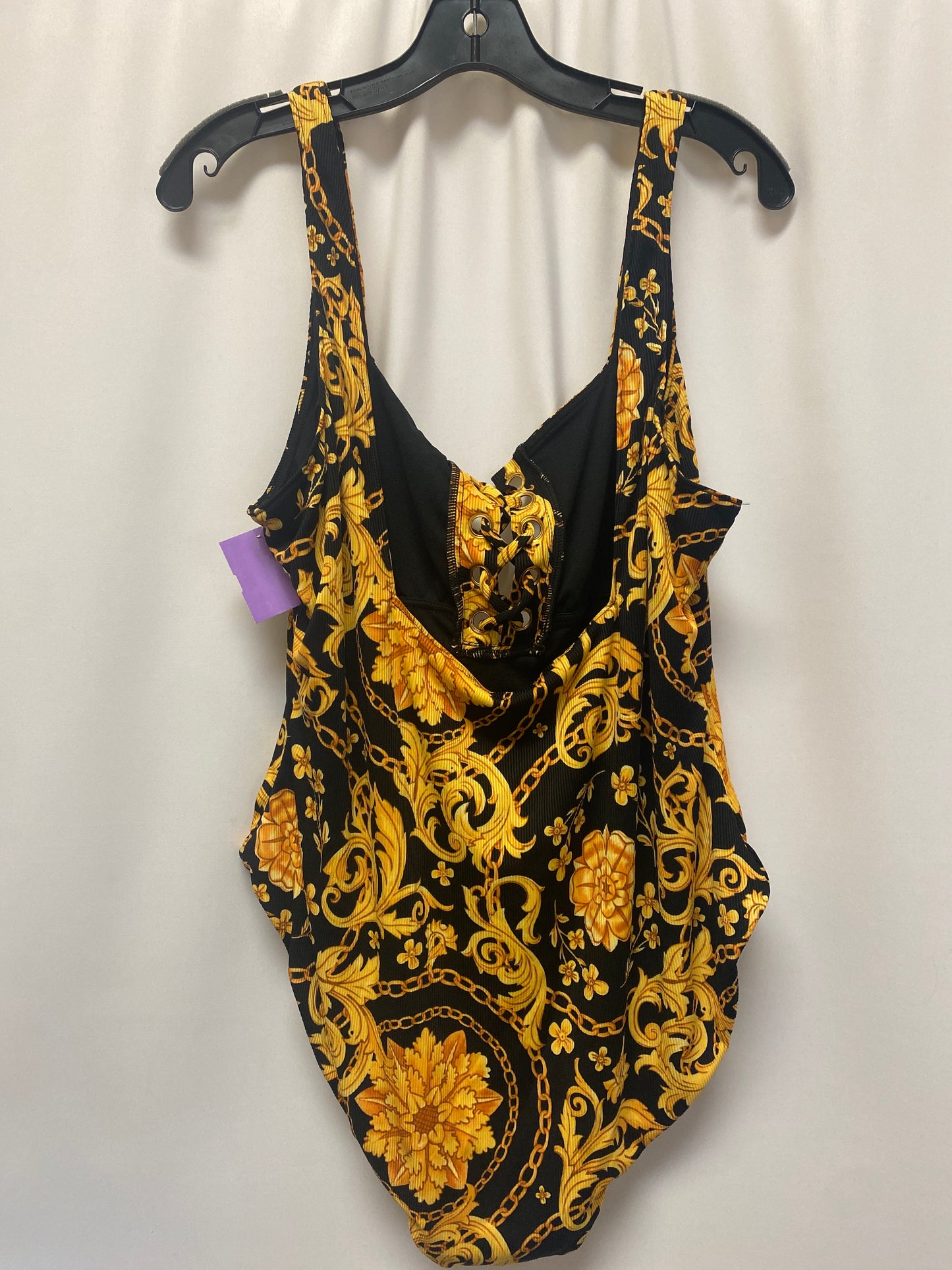 Yellow Swimsuit Fashion Nova, Size 2x