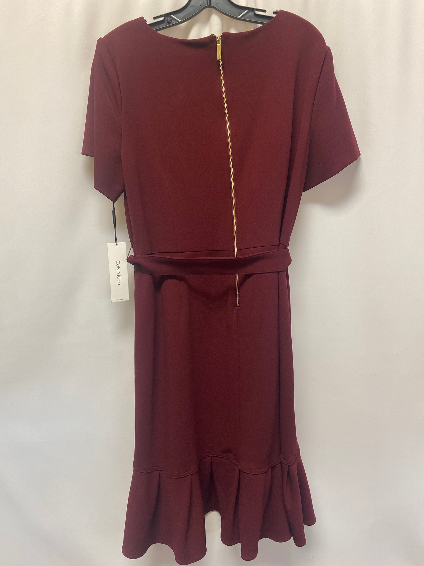 Purple Dress Casual Midi Calvin Klein, Size Xl