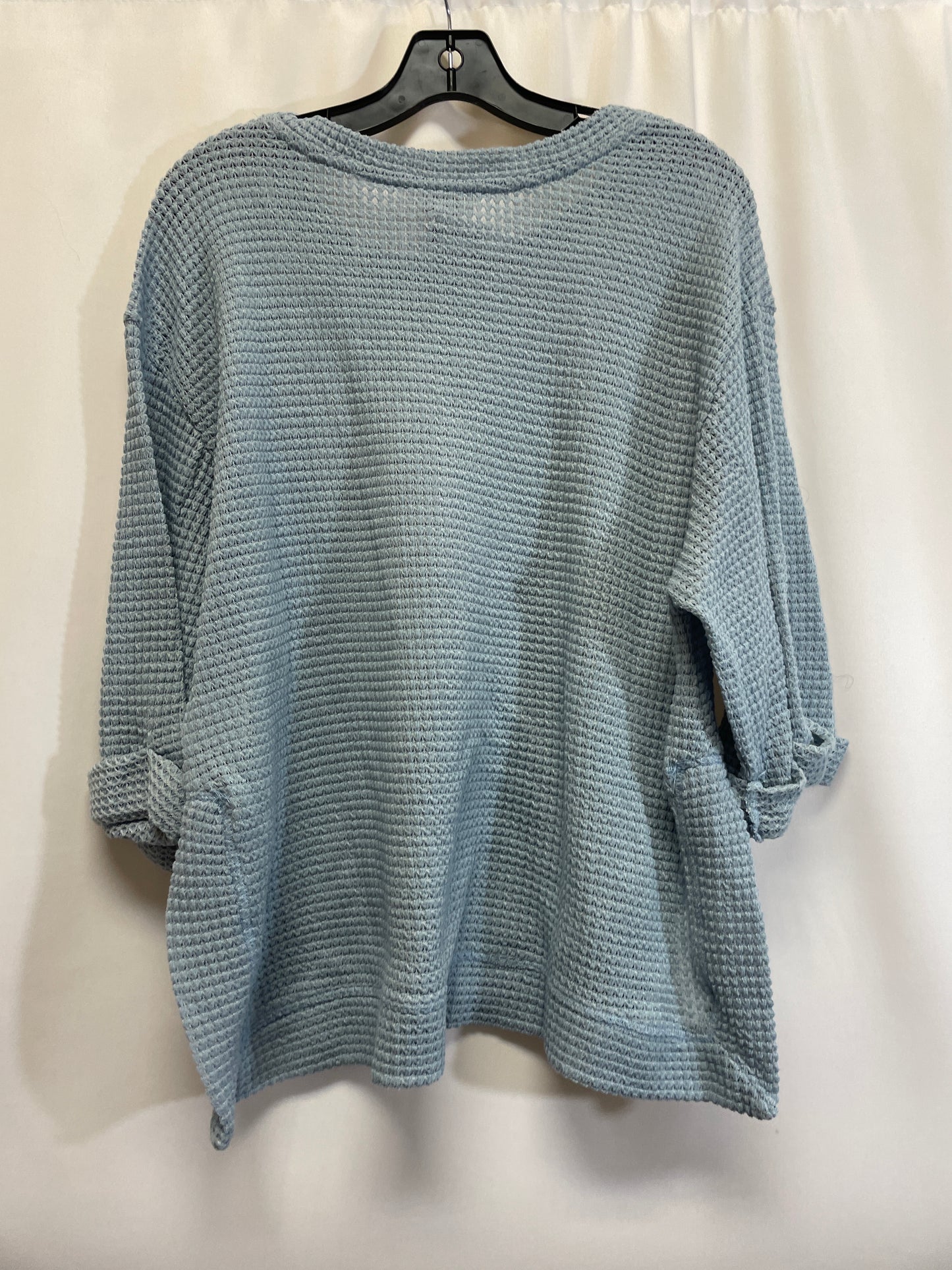 Blue Top 3/4 Sleeve Umgee, Size S