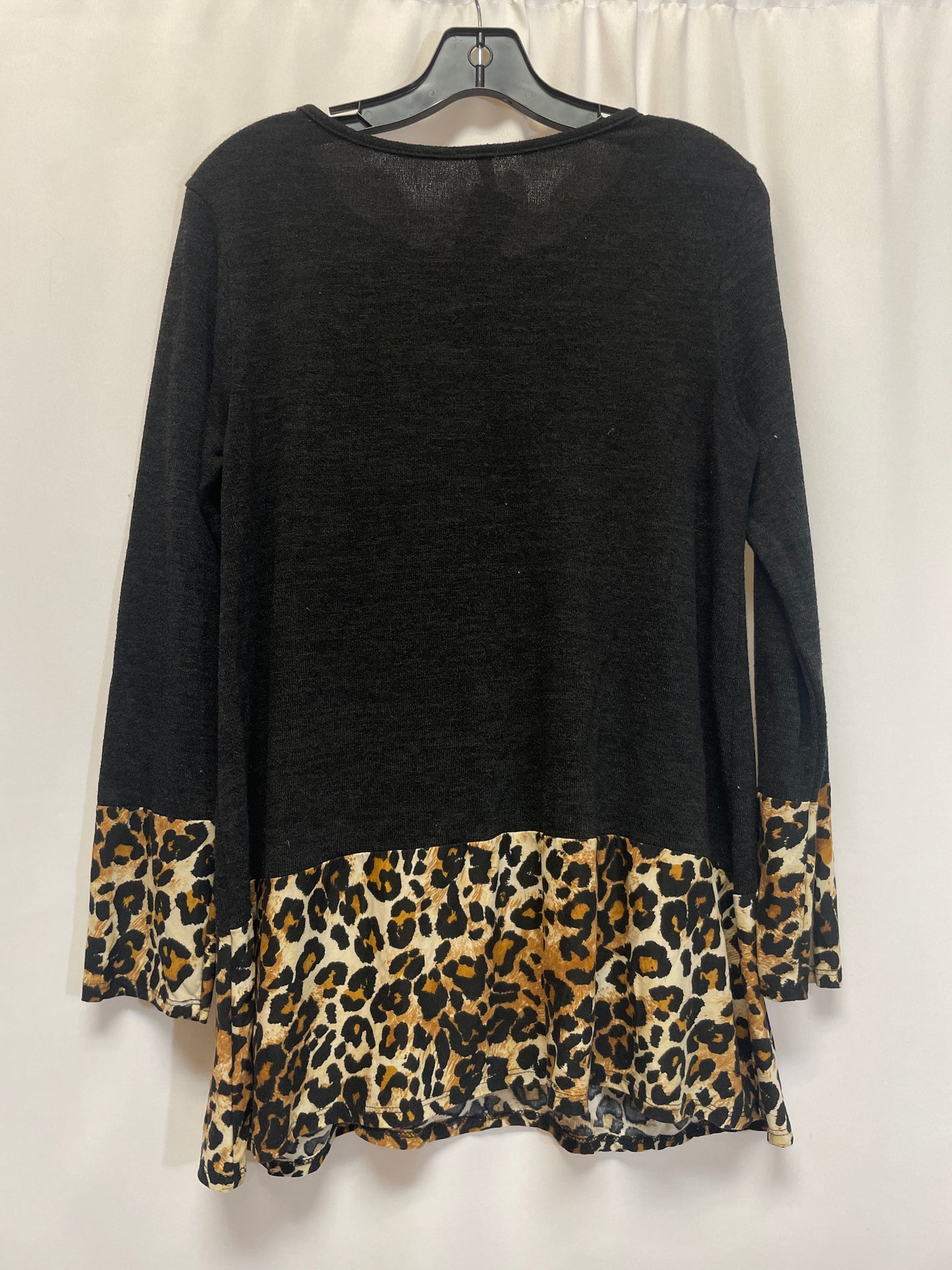 Animal Print Top Long Sleeve Cmf, Size M