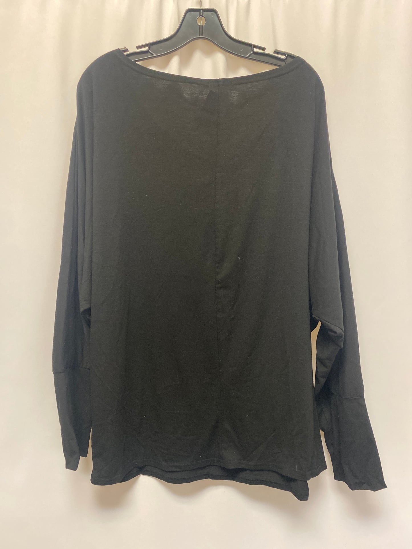 Black Top Long Sleeve Cmf, Size 2x