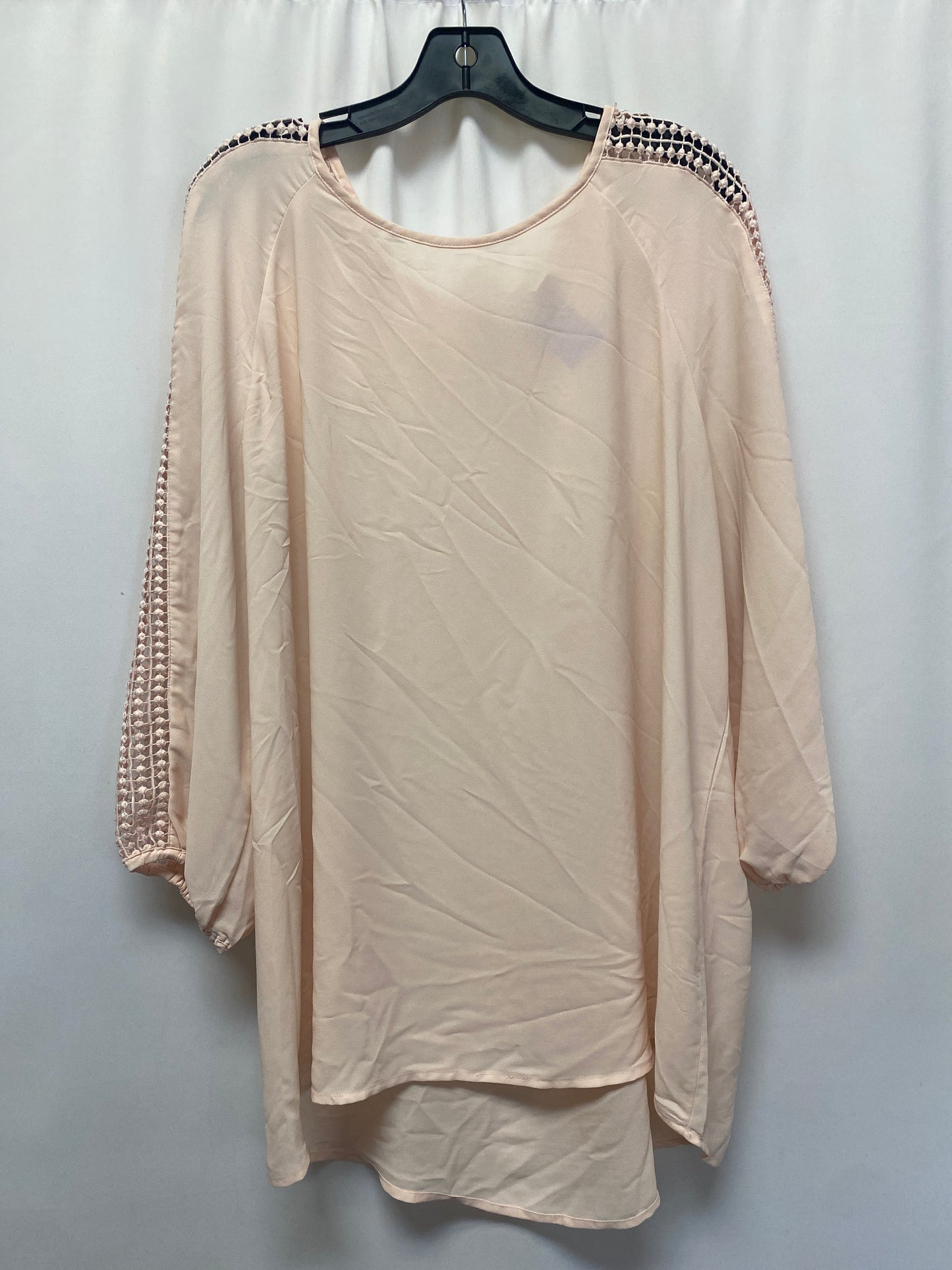 Peach Top Long Sleeve Cato, Size 3x