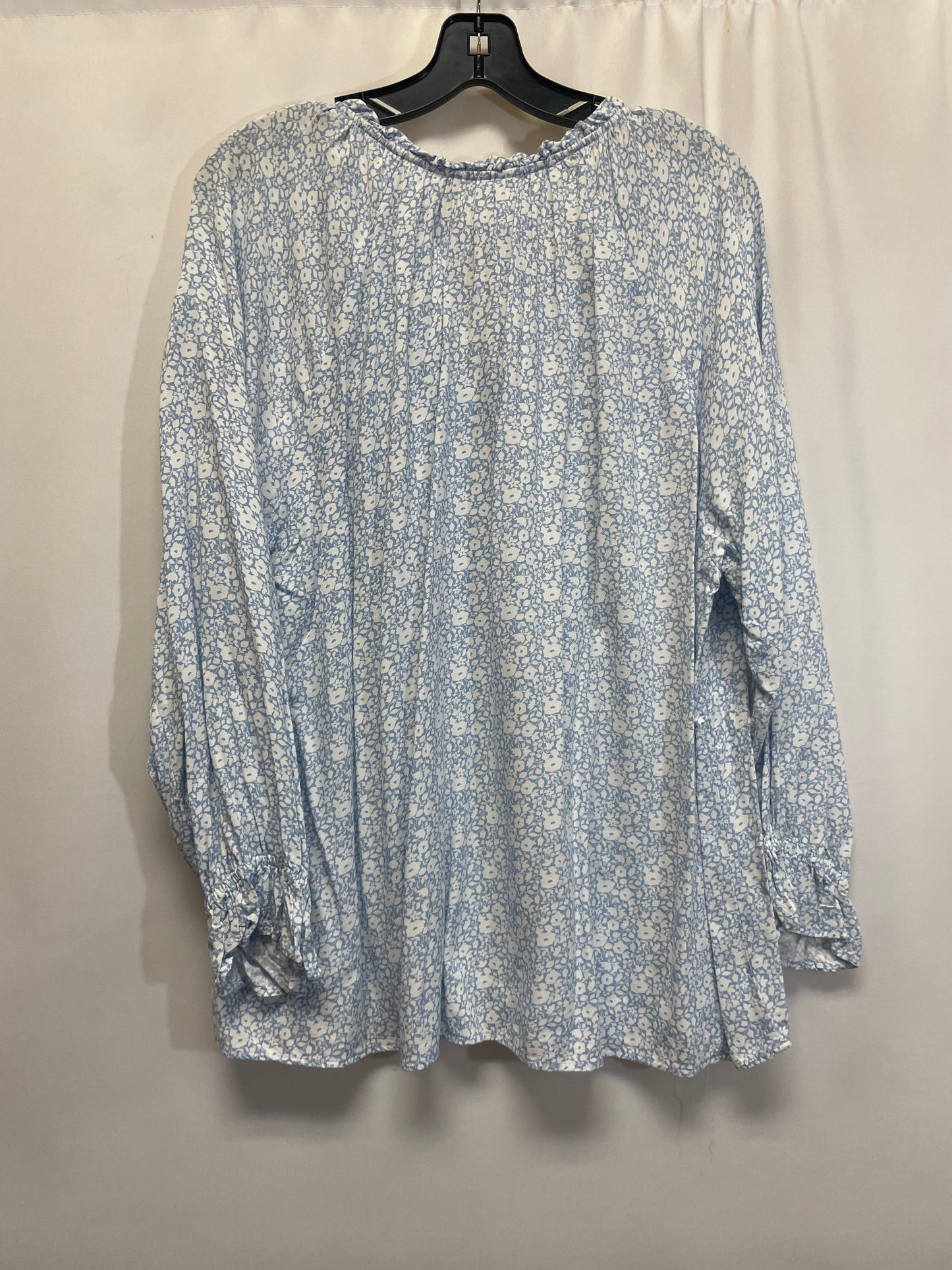 Blue Top Long Sleeve C And C, Size 1x