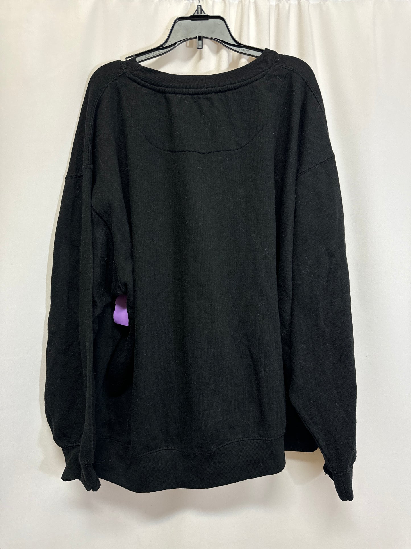 Top Long Sleeve By Clothes Mentor In Black, Size: Xxl