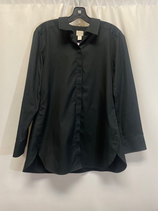 Black Top Long Sleeve Chicos, Size M