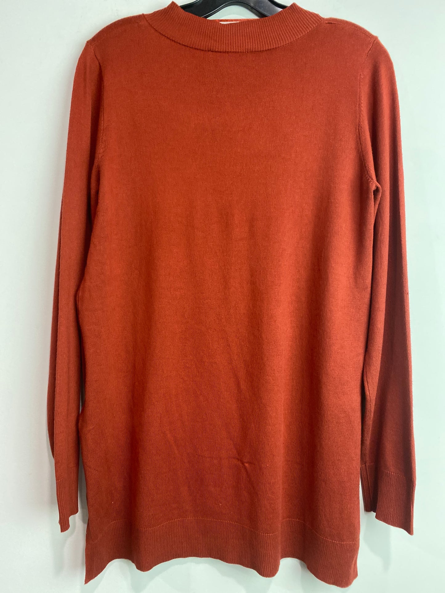 Top Long Sleeve By Cable And Gauge In Brown, Size: M