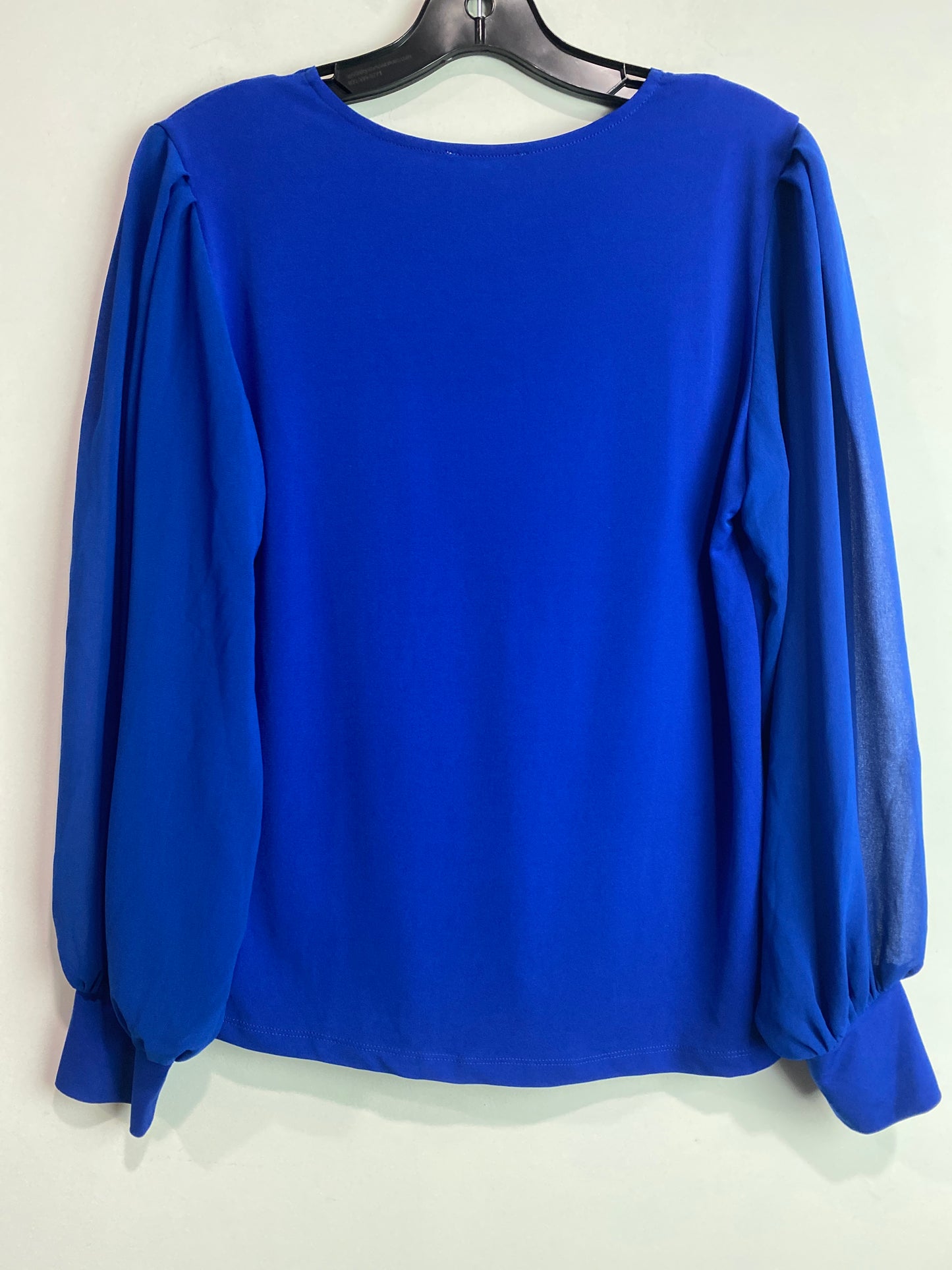 Top Long Sleeve By Calvin Klein In Blue, Size: S