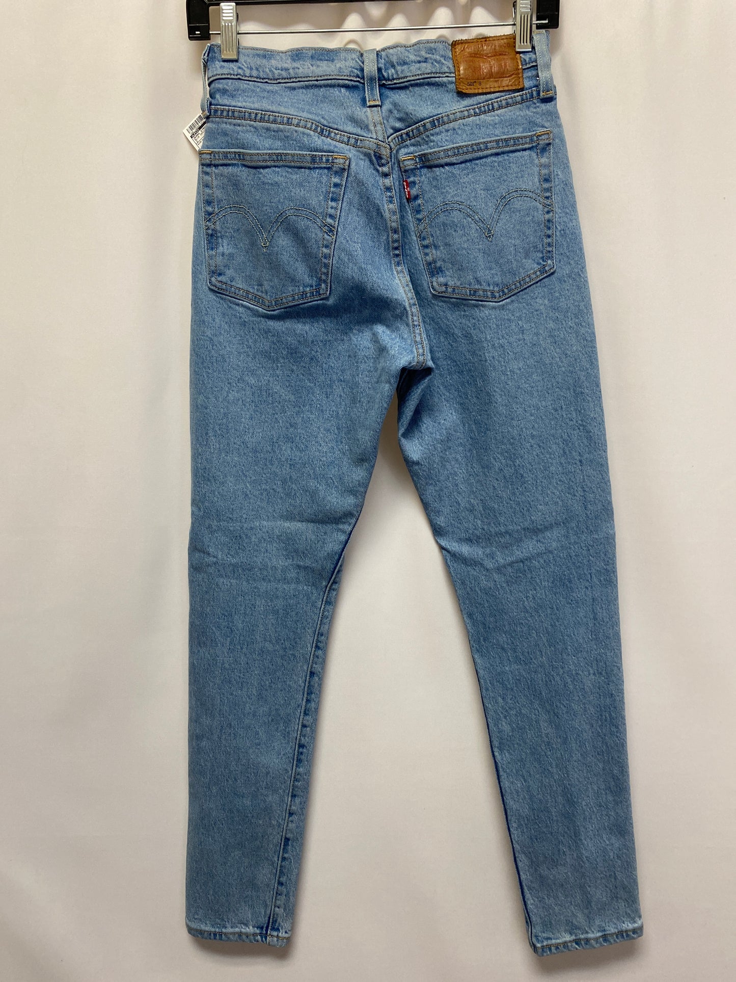 Blue Denim Jeans Straight Levis, Size 2