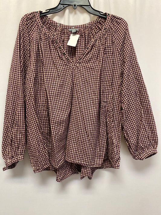 Purple Top Long Sleeve Aerie, Size M