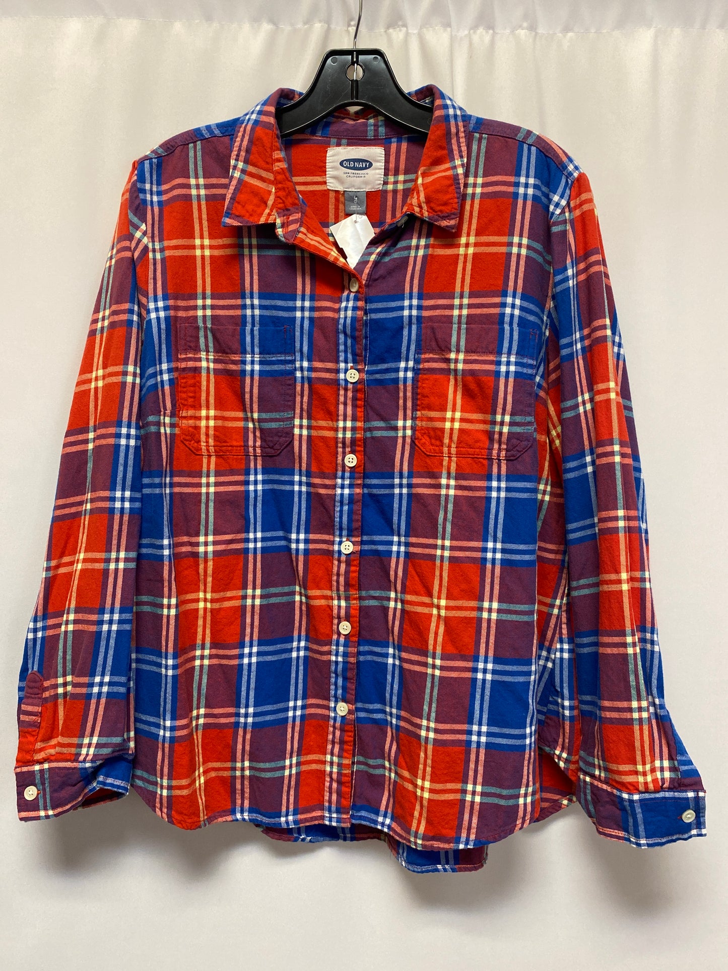 Red Top Long Sleeve Old Navy, Size L