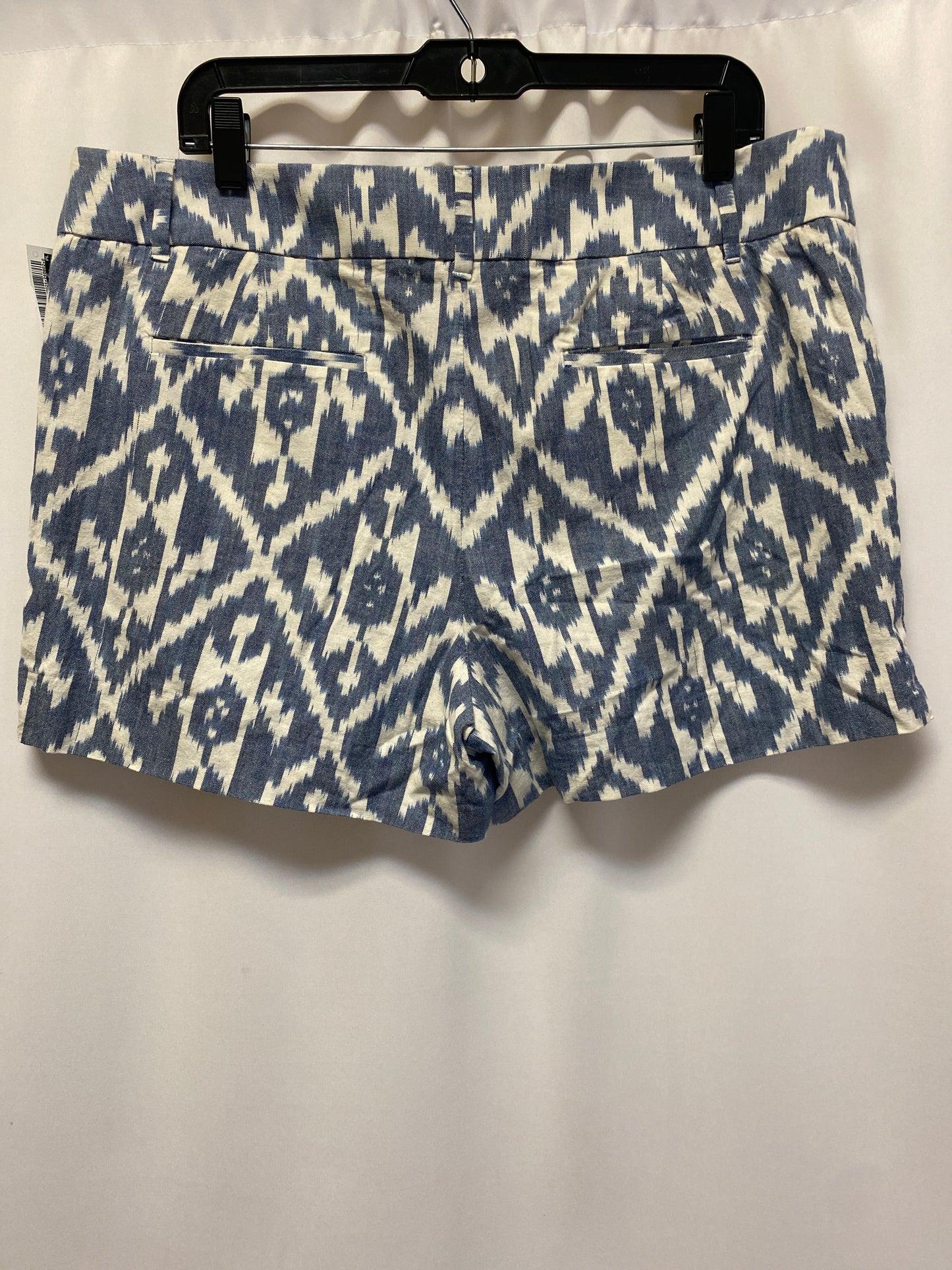 Blue & White Shorts Loft, Size 14