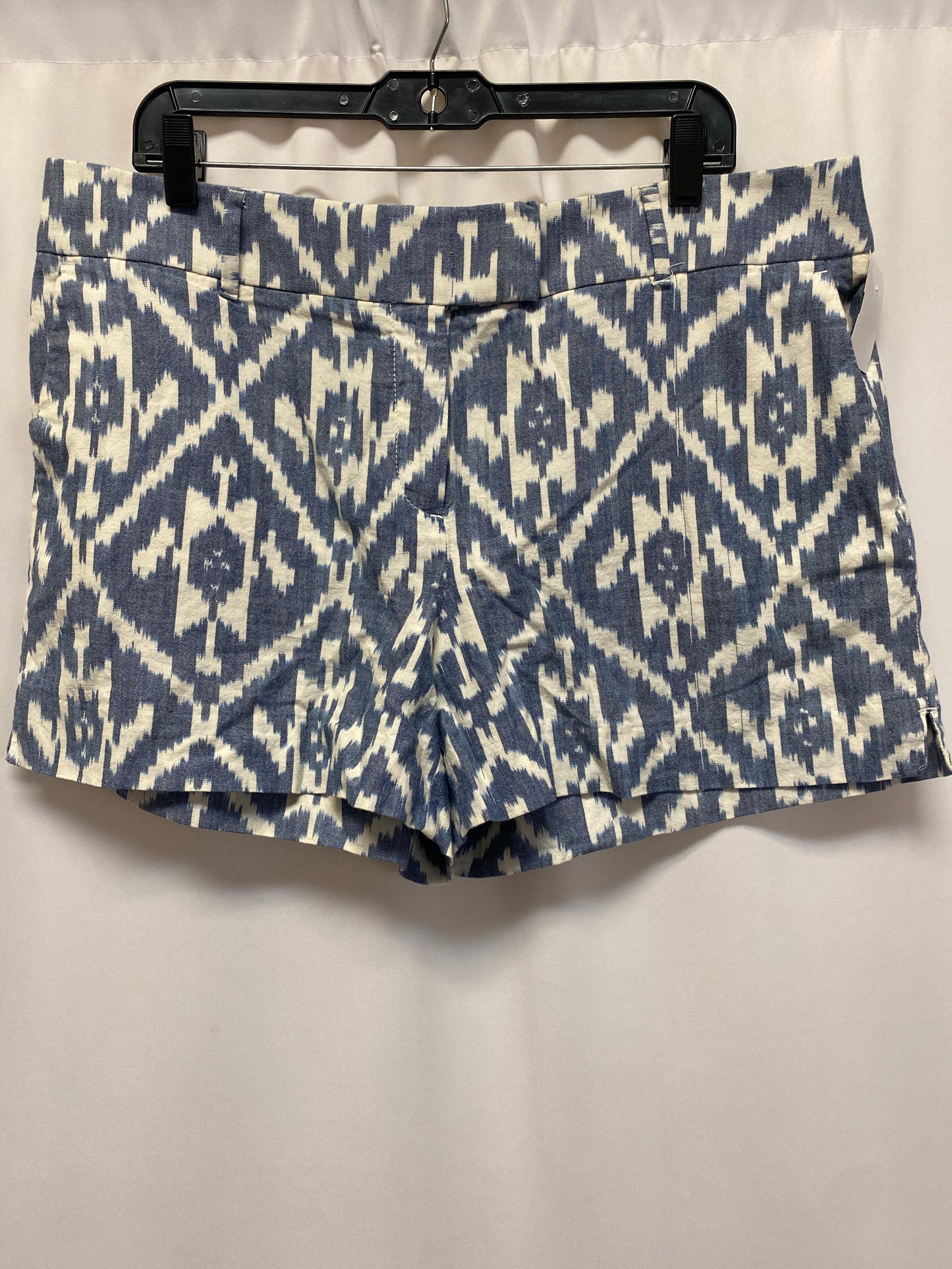 Blue & White Shorts Loft, Size 14