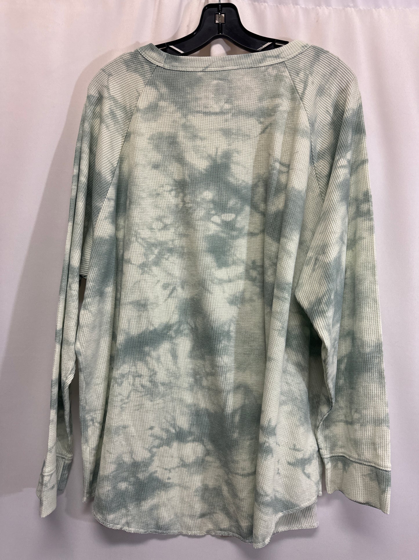 Top Long Sleeve By Sonoma In Green, Size: 3x