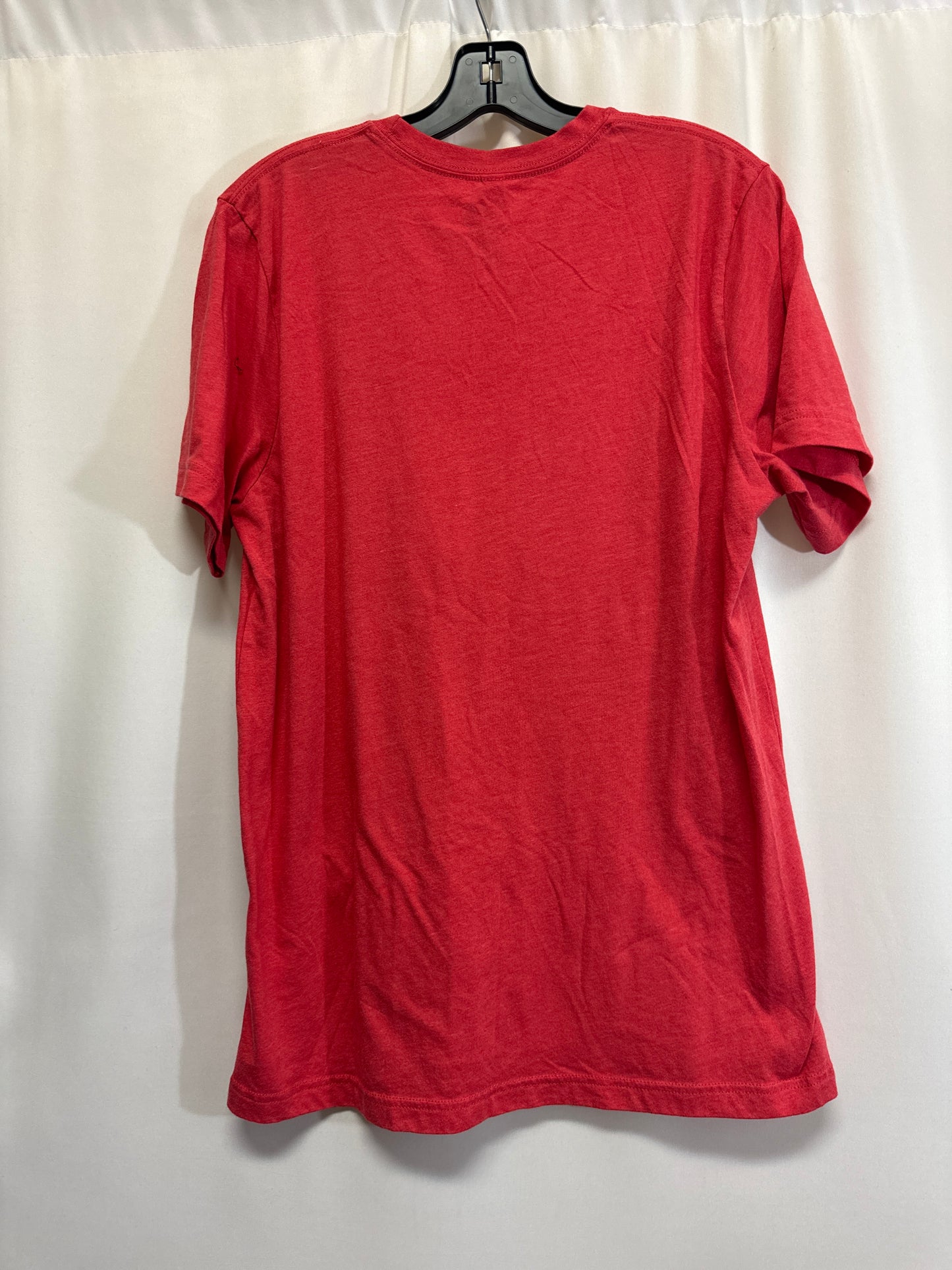 Top Short Sleeve By Bella + Canvas In Red, Size: L