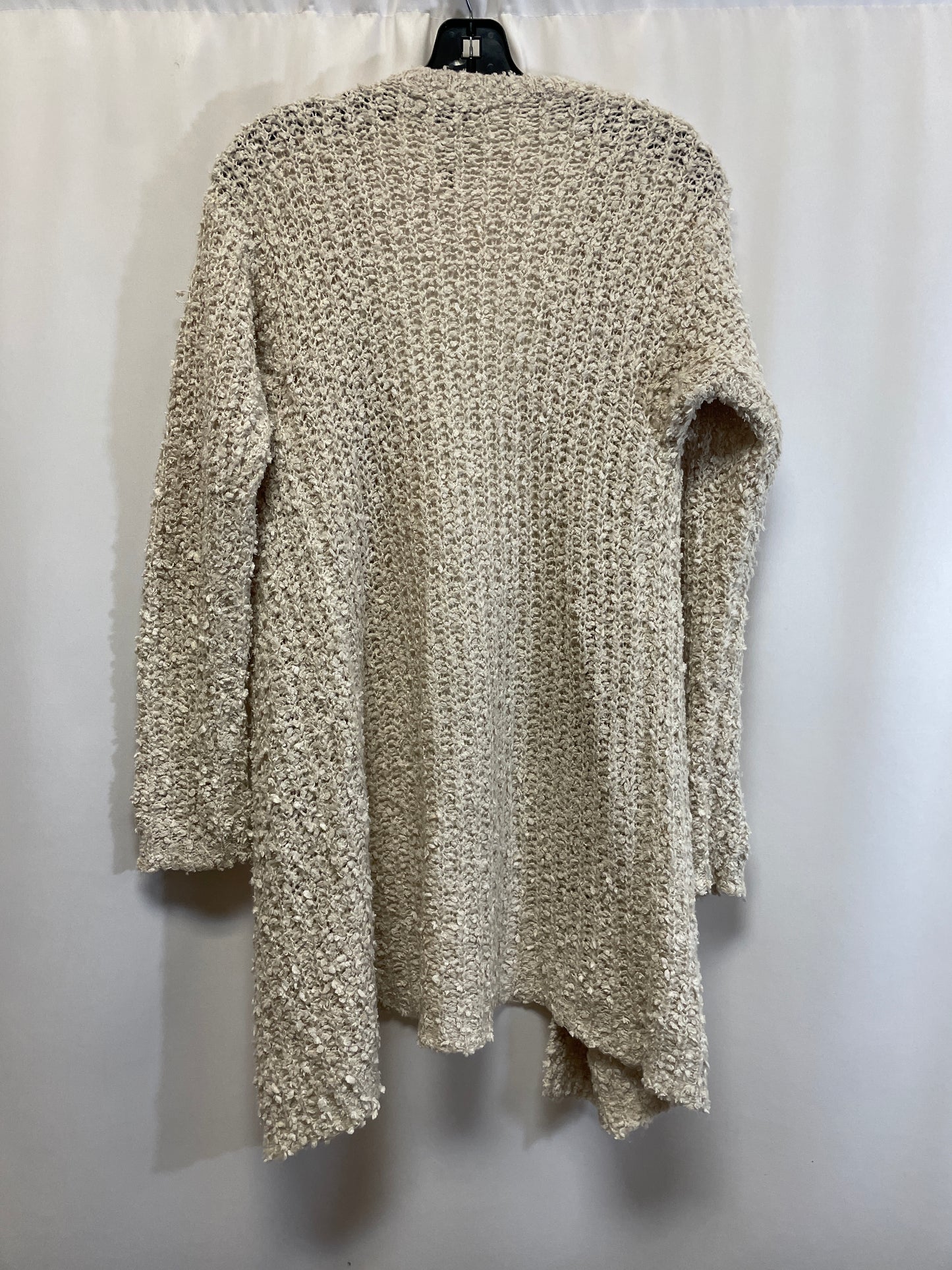 Sweater Cardigan By Clothes Mentor In Cream, Size: S