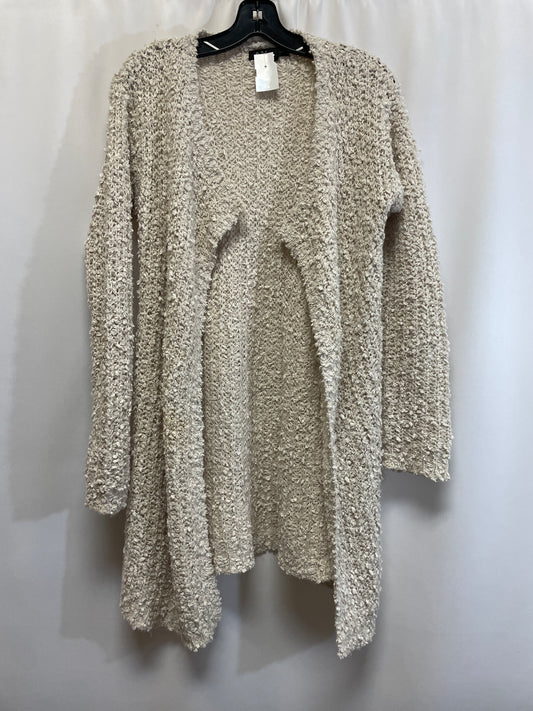 Sweater Cardigan By Clothes Mentor In Cream, Size: S