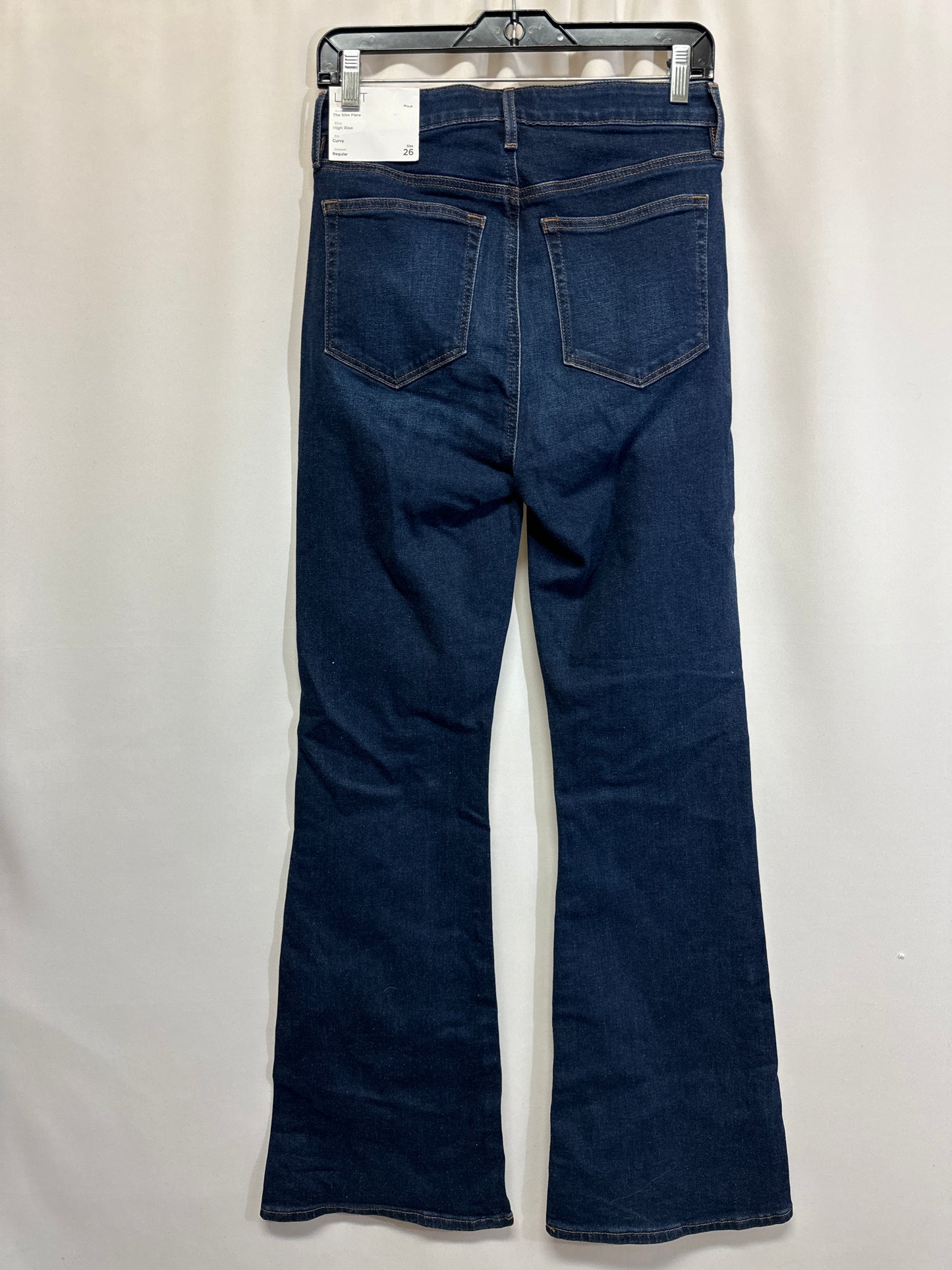 Jeans Flared By Loft In Blue Denim, Size: 2