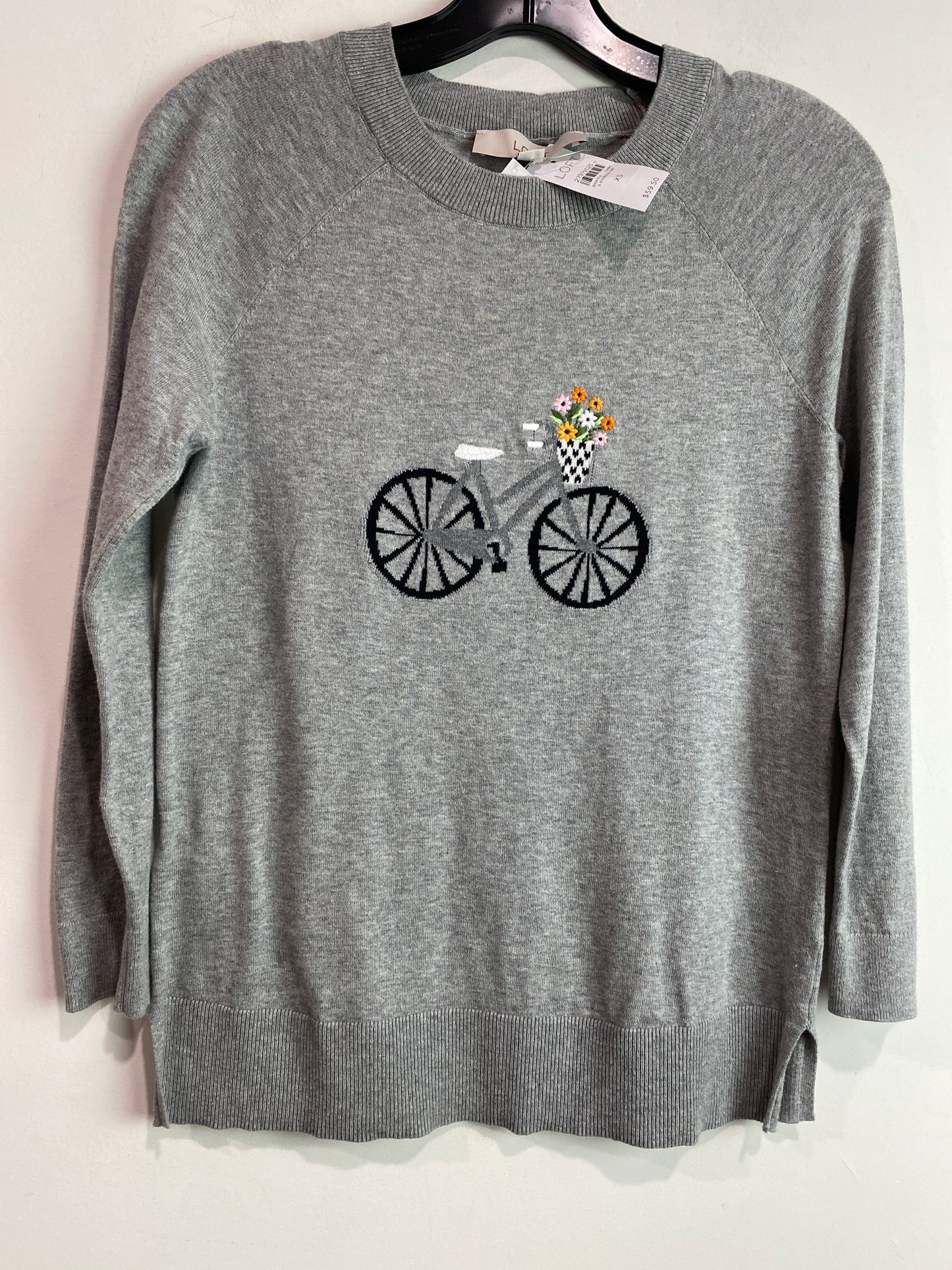 Sweater By Loft In Grey, Size: Xs