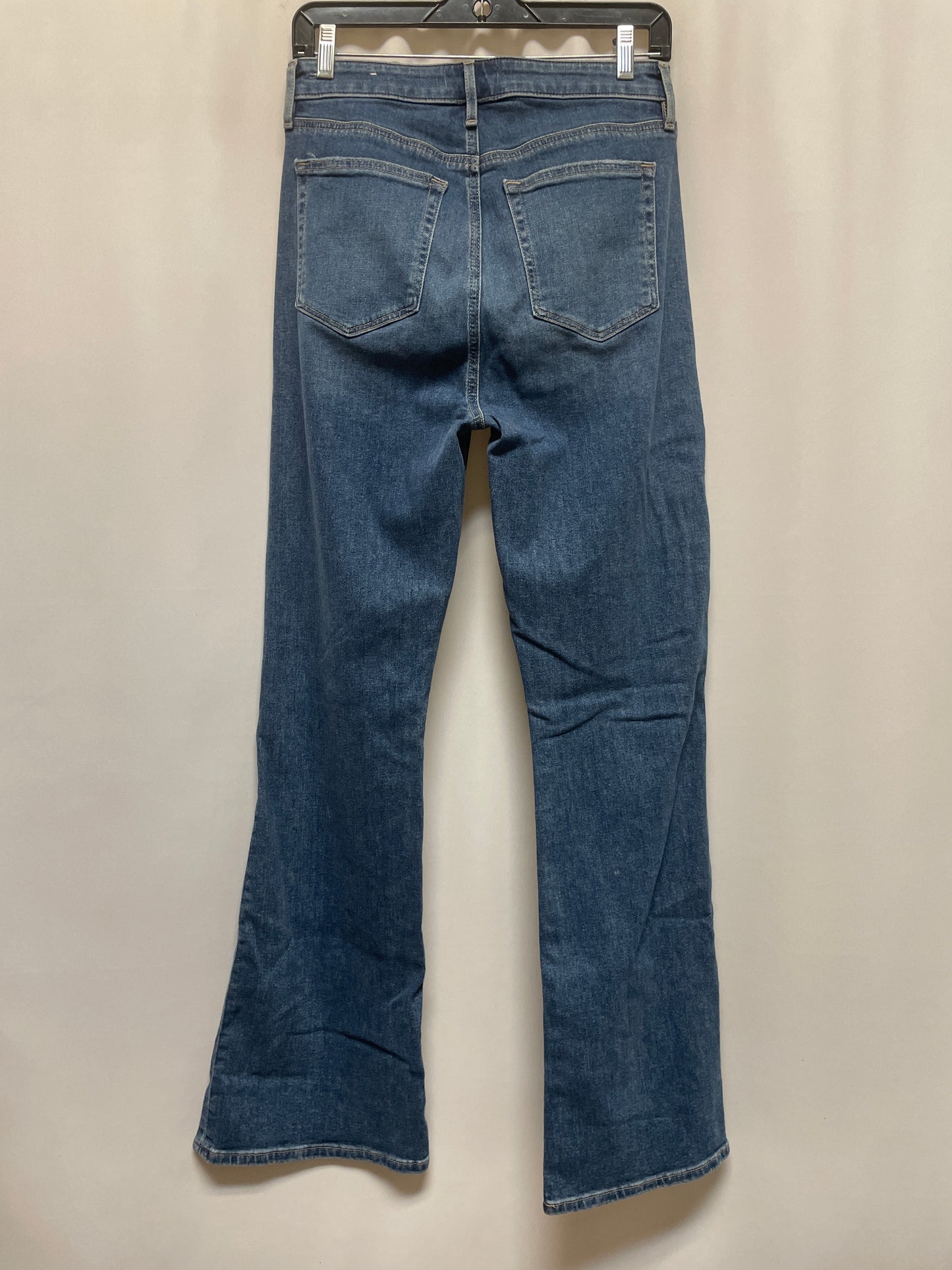 Jeans Flared By Loft In Blue Denim, Size: 4