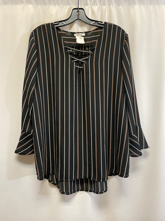 Top Long Sleeve By Maurices In Black, Size: Xl