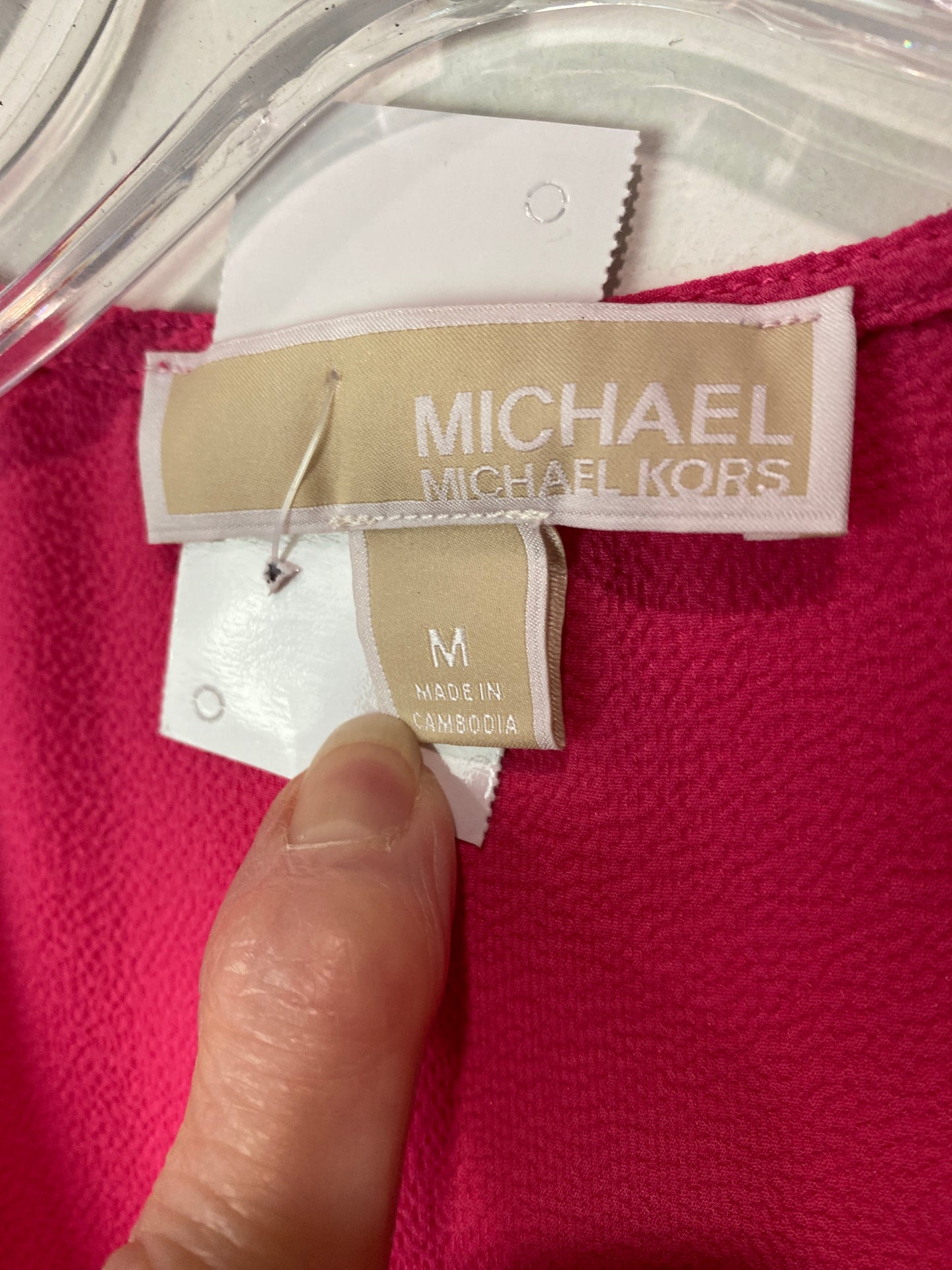 Top Short Sleeve By Michael By Michael Kors In Pink, Size: M