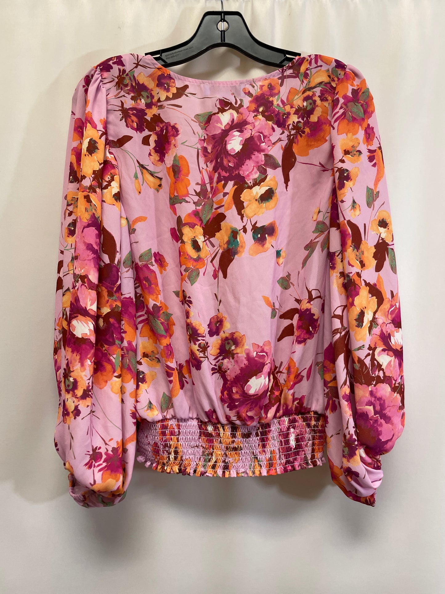 Top Long Sleeve By Cece In Pink, Size: L