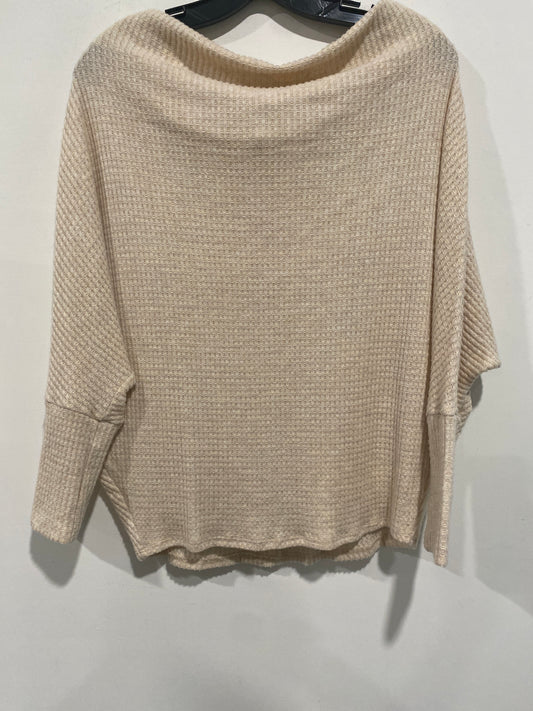 Top Long Sleeve By Pink In Beige, Size: M