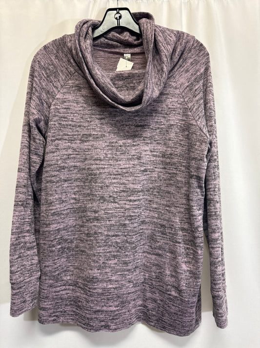 Top Long Sleeve By Perceptions In Purple, Size: L